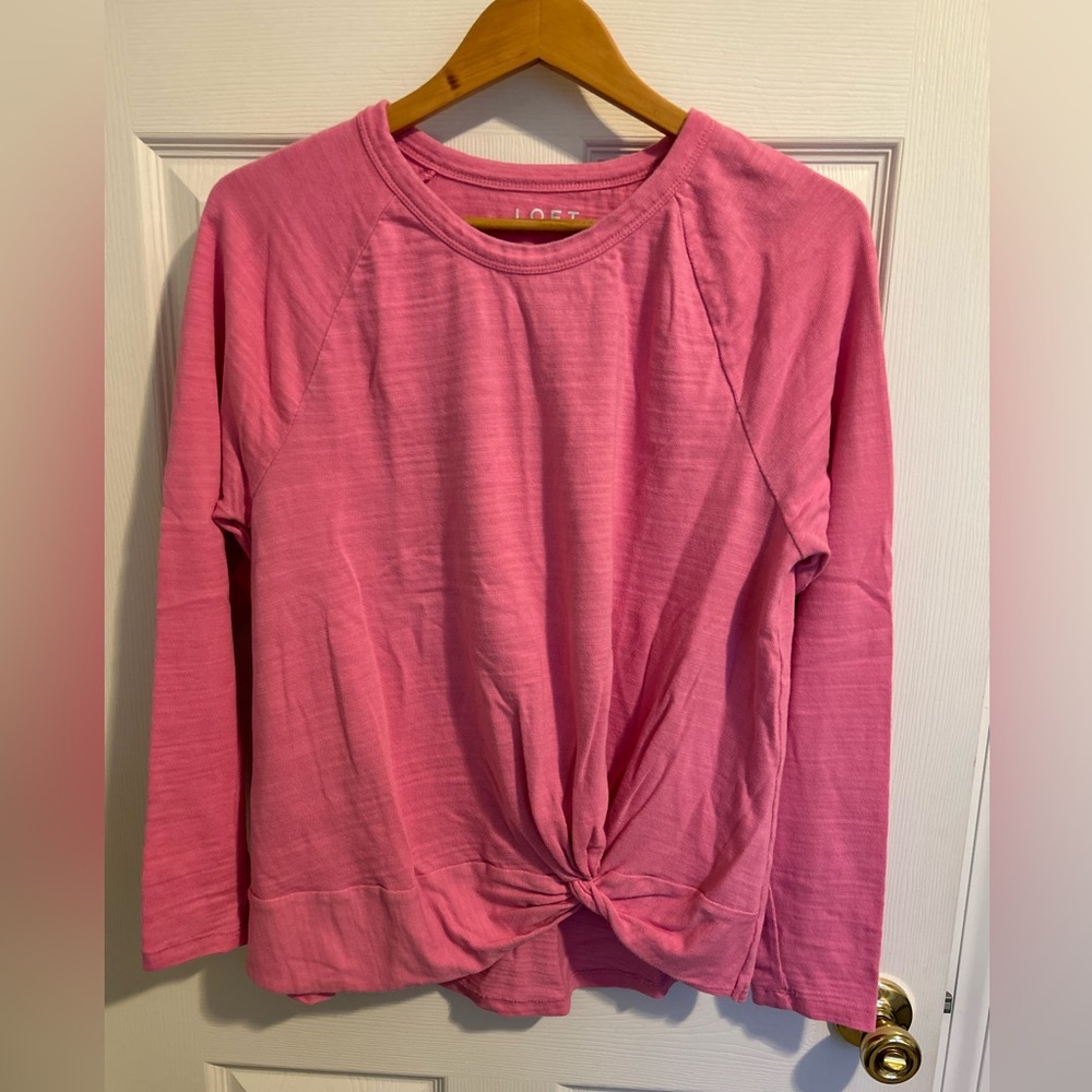 Loft size large long sleeve top